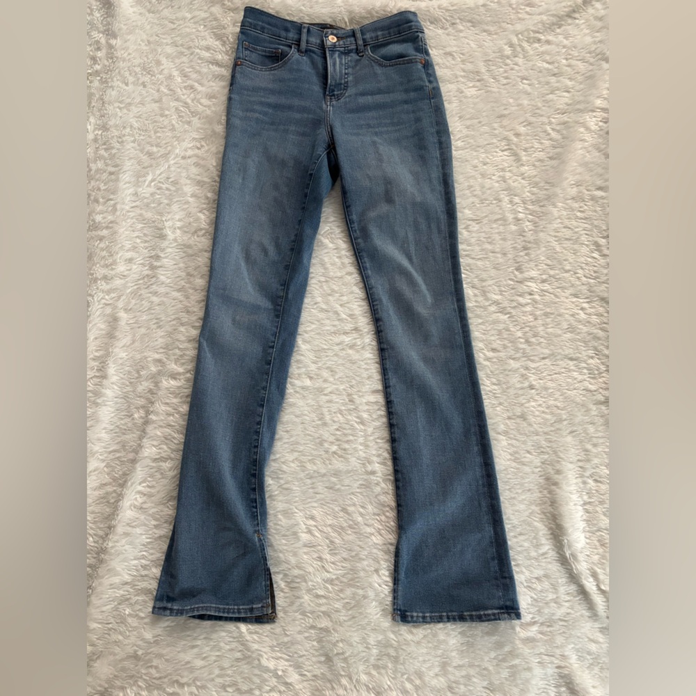 Express Blue Flare Wide Leg Jeans